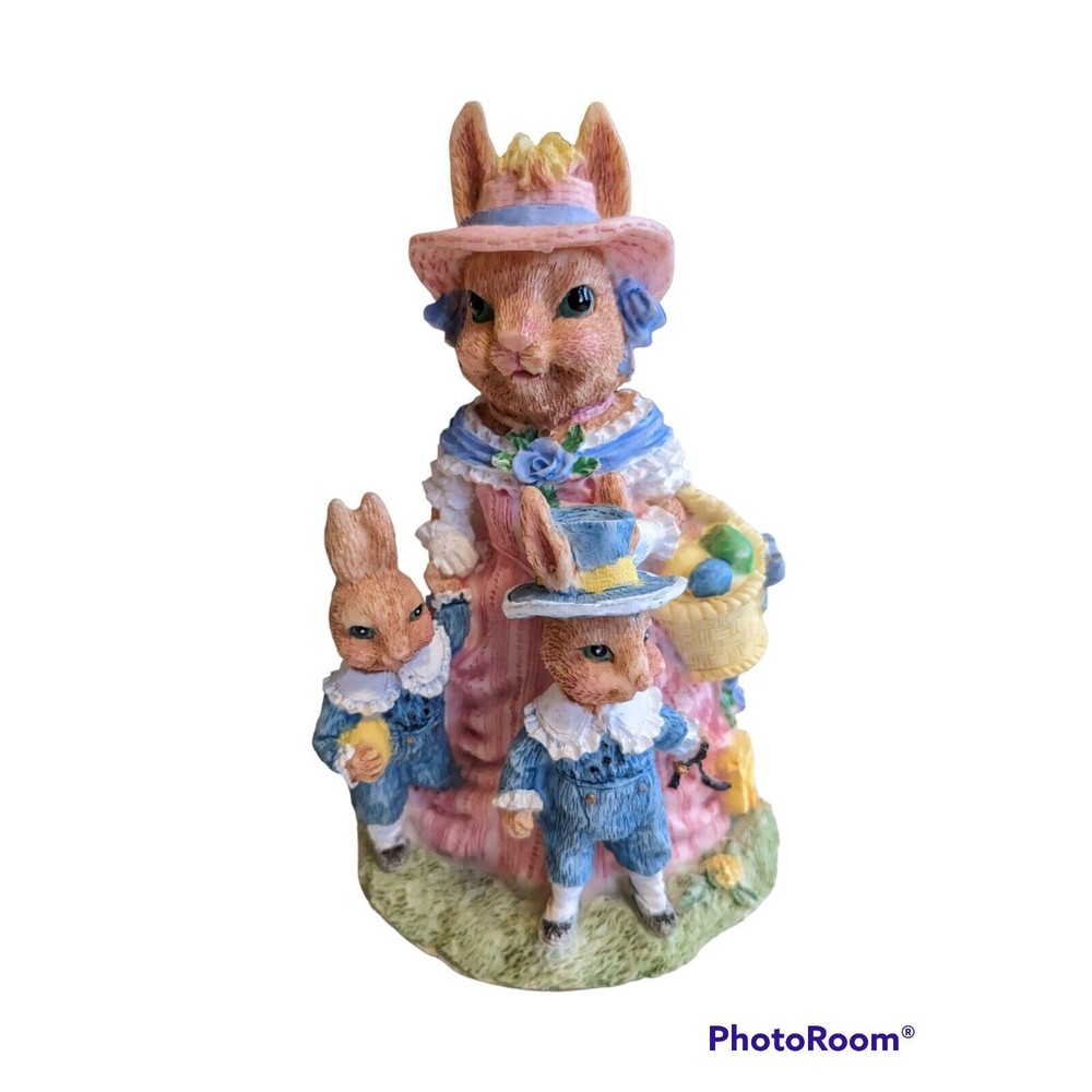 Mrs. Hattie Hare with Adam & Andrew, Victorian  Collectible Figure. 1996
